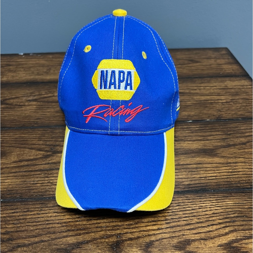 Michael Waltrip 15 NASCAR Hat Mens Blue Strap Baseball Cap Car Racing NAPA